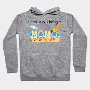 Happiness Is Being A Momo Summer Beach Happy Mother's Hoodie